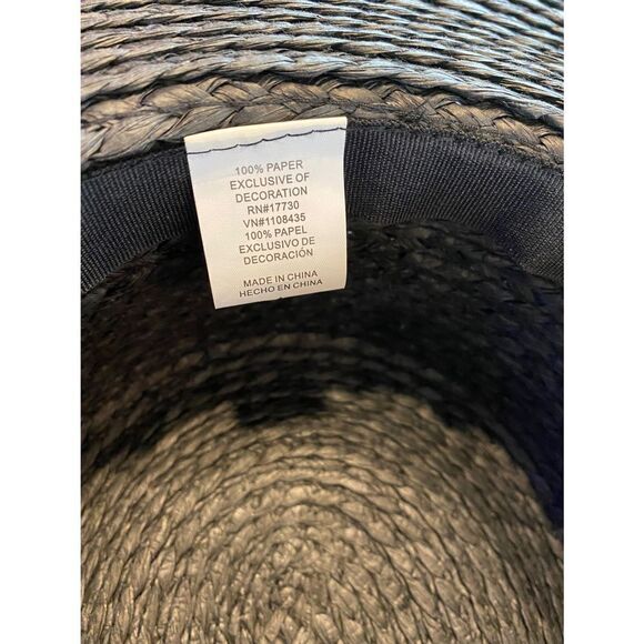 Black Boater Hat  - Picture 6 of 7